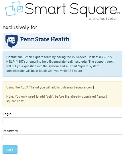Smart Square PSH Login